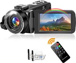 DREANNI Camcorder Video Camera 2.7K 42MP 18X Digital Zoom Camera Recorder 3.0 2