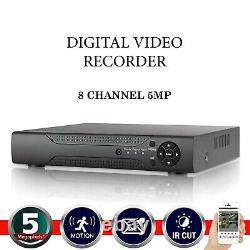 Digital CCTV Video Recorder 5MP 8 Channel DVR AHD 1920P VGA HDMI BNC UK