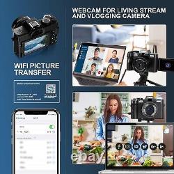 Digital Camera 4K 16X 30FPS 3 IPS Flip screen Video Camer for YouTube Vlogging