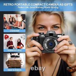 Digital Camera 4K 16X 30FPS 3 IPS Flip screen Video Camer for YouTube Vlogging