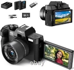 Digital Camera 4K 16X 30fps 3 IPS Flip screen Video Camer for YouTube Vlogging