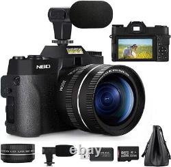 Digital Camera 4K 48MP 3'' Flip Screen WIFI Video Recording Camcorder YouTube