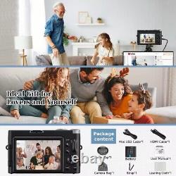 Digital Camera 4K 48MP 3'' Screen Anti-shake Compact Video Camera with 32GB Card