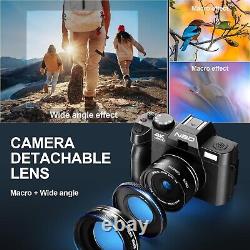 Digital Cameras 4K 16X 48MP 180° Flip Screen WiFi Vlogging Camera for YouTube