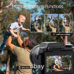 Digital Cameras 4K 64MP 16X Flip Screen WIFI With Microphone Tripod For YouTube