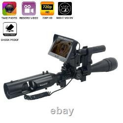 Digital Infrared Rifle Scope + Flashlight Video Recorder 200-400M Visual Range