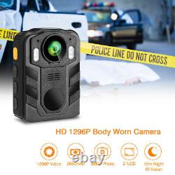 Digital Police Body Camera 1296P HD Video Recording fits Police Cam NightVisions