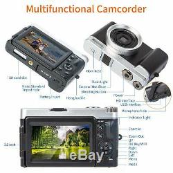 Digital Video Vlogging YouTube Camera Camcorder Recorder 3.0 Inch Flip Screen HD