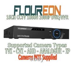 Floureon 5-in-1 16CH CCTV 1080P Digital Video Recorder DVR (WD 3TB HD) 507