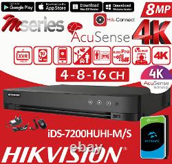 Hikvision 5MP 4-8-16ch AcuSense Digital Video Recorder (DVR)