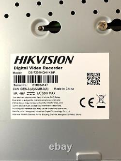 Hikvision Ds-7204hqhi-k1/p Cctv Security Digital Video Recorder & Camera's