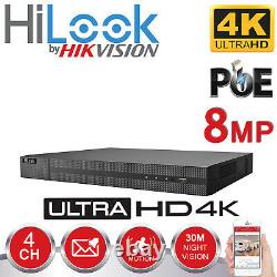 Hikvision Nvr 4k 8mp Ip Poe Cctv Digital Network Video Recorder 4ch Nvr-104mh-c/