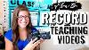 How To Record Teaching Videos Cameras Lighting U0026 More