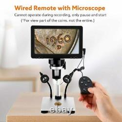 LCD 7 inch HD USB Digital Microscope with 1200X Magnification & Video Recorder
