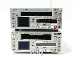 Lot of 2 Sony DSR-45 DVCAM Digital Video Cassette Recorders AS-IS