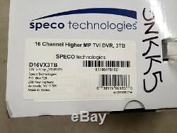 NEW SPECO TECHNOLOGIES D16VX3TB Digital Video Recorder, Channels 16,3 TB