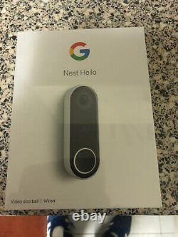 Nest Hello Video Security Wired Doorbell Model NC5100GB Free Postage