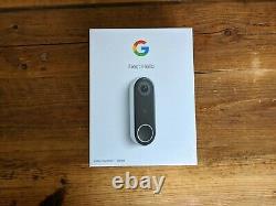 Nest NC5100GB Hello HD Video Wired Doorbell Black and White Brand New In Box