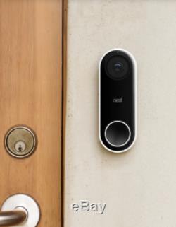 New Google Nest NC5100US Hello Smart Wi Fi HD Video Doorbell Security Camera