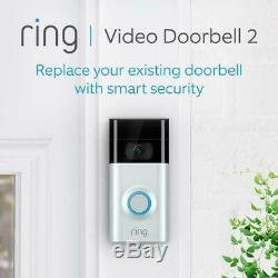New Ring Video Doorbell 2 HD Video Wi-Fi Two-Way Talk Motion Detection UK Stock