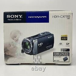 New Sony HDR-CX190 1080p Digital HD Video Camera Recorder Handycam Camcorder