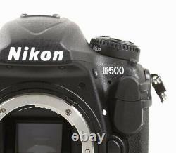 Nikon D500 Digital SLR Camera Body Only 20.9MP 4K Video Recording WiFi Bluetooth