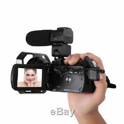 ORDRO AC3 4K WiFi Digital Video Camera Camcorder 24MP 30X Zoom IR DV Recorder CH