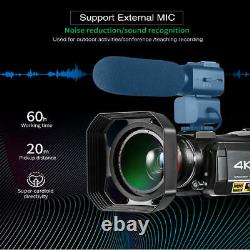 ORDRO AC3 4K WiFi Digital Video Camera Camcorder 24MP 30X Zoom IR DV Recorder UK