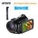Ordro Ac3 Hd 4k Wifi Led Digital Camera Video Record Hot Shoe With Vct-520 Tripod