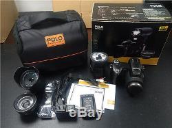 POLO D7200 33.0MP 1080P Digital DSLR Camera +3 Lens +LED Sportlight Video Record
