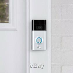 Ring 2 Wi-Fi Enabled Security Video Doorbell, Works with Alexa in Satin Nickel