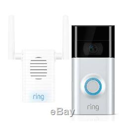 Ring 8VR1S7-0EU0 Full HD 1080p Video Doorbell 2 With Chime Pro