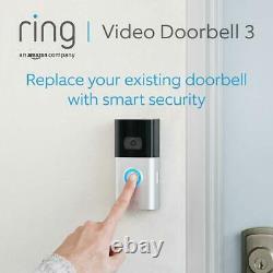 Ring Video DoorBell 3 1080P HD Camera WiFi Motion, Two Way Audio Monitor