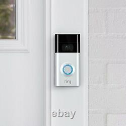 Ring Video Doorbell 2 1080p HD Wire Free Security Camera Night Motion Vision