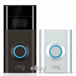 Ring Video Doorbell 2 1080p HD video, motion detection, wifi, Satin Nickel