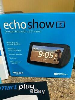 Ring Video Doorbell 2, Amazon Echo Show 5, Amazon Smart Plug, TP Link Smart Plug