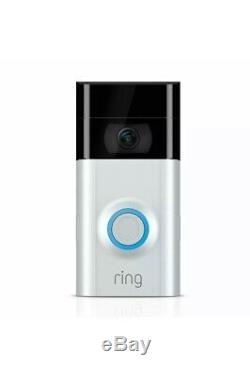 Ring Video Doorbell 2 Camera Satin Nickel Wifi 1080 HD Wireless Brand New Sealed