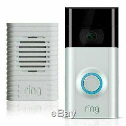 Ring Video Doorbell 2 Full HD 1080P with Chime Motion Detection, Wi-Fi Connected