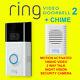 Ring Video Doorbell 2 Motion Detected 1080hd Video 2-way Talk Camera With Chime