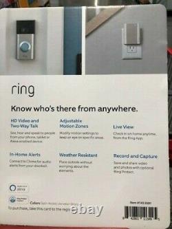 Ring Video Doorbell 2 Motion Detected 1080HD Video 2-Way Talk Camera With Chime