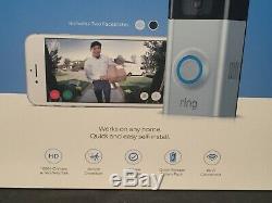 Ring Video Doorbell 2 Wire Free 1080 HD Two Way Talk Motion Detection Wi-Fi II