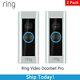 Ring Video Doorbell Pro 1080p Hd Video Two-way Talk, Night Vision Works With Alexa