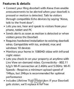 Ring Video Doorbell Pro with HD video, Motion Activated alerts, Easy Install