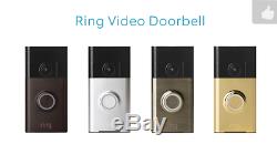 Ring Wireless Video Doorbell WiFi Intercom Camera Recording Smart Home, Wink
