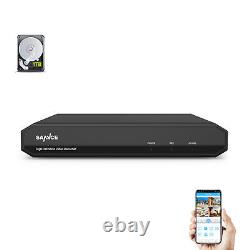SANNCE 8CH 1080P Lite DVR Remote CCTV Video Recorder For Home Security System