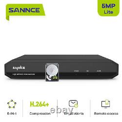 SANNCE 8CH 5IN1 1080P H. 264 DVR Recorder Remote for Home Security System Kit UK