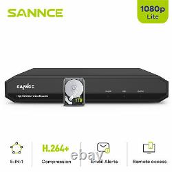 SANNCE 8CH 5IN1 DVR Digital Video Recorder fit for Home Surveillance System 1TB