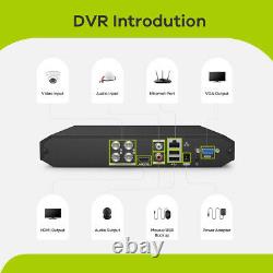 SANNCE 8CH 5IN1 DVR Digital Video Recorder fit for Home Surveillance System 1TB