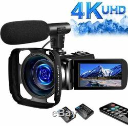 SAULEOO 4K Video Camera Camcorder Digital YouTube Vlogging Camera Recorder UHD