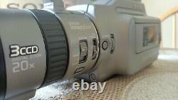 SONY DCR-VX1000 Digital Video Camera Recorder Handycam Camcorder & Flight Case